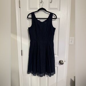 NWT J Crew Navy Lace Dress